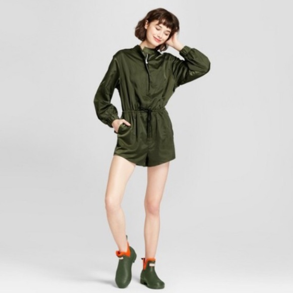 ✨NWT✨Hunter X Target Olive Green Utility Romper